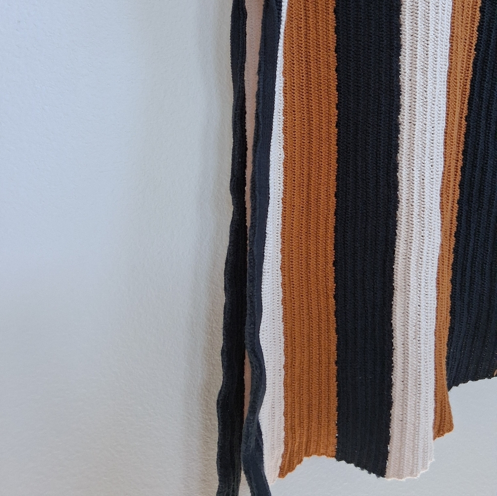 A.L.C. Marco Vertical Stripe Cotton Pointelle Maxi Dress - Picture 8 of 16